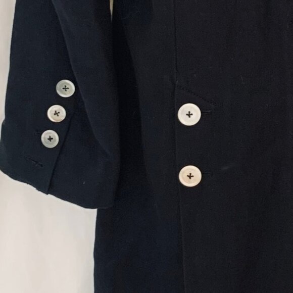 +MINT+ ANN DEMEULEMEESTER heavy cotton, oversized/long black blazer (EUR 42) - Picture 12 of 15